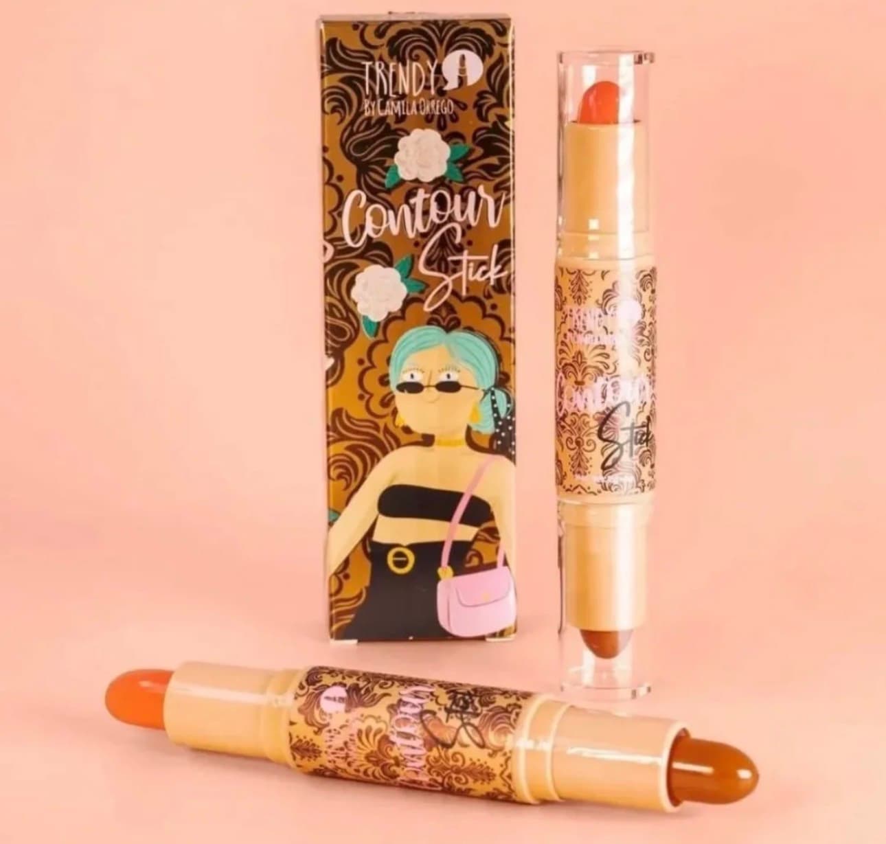 Contorno y rubor en barra trendy