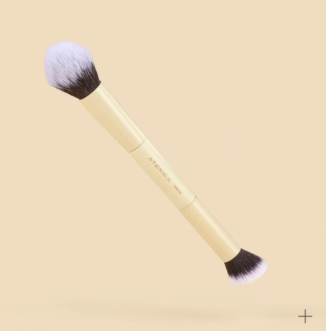 Brocha duo glam polvo,rubor- corrector atenea